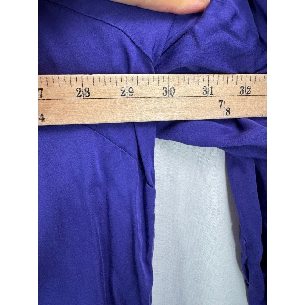 J. Jill Button Down Shirt sz‎ 4X Purple viscose money preppy minimalist